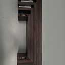 SRIWATANA Floating Shelves for Wall, Wall Shelves for Bathroom, Bedroom, Living Room, Kitchen, Office, Wood Shelves for Home Decor Set of 5 (Dark Walnut)