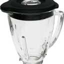 6-Cup Glass Blender Jar&Jar lid,Compatible with Oster Classic Series OSTERIZER GALAXIE BLENDER/CHOPPER(Grass, 6 cups round Jar)