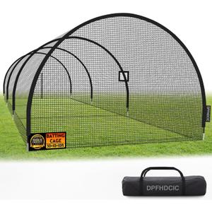 Baseball Batting Cages for Backyard 30ft x 10ft x 10ft Baseball & Softball Cage Net with Zipper Door 4-Ply Reinforced Netting Portable Batting Cage for Backyard & Outdoor Lawn Training