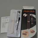 Heated Eyelash Curler - 2-in-1 Clip-Type Design, 3 Temperature Modes, USB Rechargeable Electric Eyelash Curler, Natural Curling 24H Long-Lasting Curl, Gift for Women, White-ED