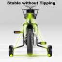 Training Wheels, Wider Flash Kids Bike Training Wheels for 12 14 16 18 20 Inch Single Speed & Variable Speed Bicycle Heavy Duty Rear with Stabilizers Mounted Kit