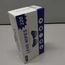 Lens Wipes 220pcs, Individually Wrapped Pre-Moistened Wipes for Eyeglasses, Phone Screens, Cameras - Streak-Free & Gentle