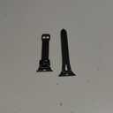 Wearlizer Black Leather Compatible with Apple Watch Bands 38/40/41/42mm for iWatch SE Womens Mens Special Straps Triangle Hole (Black Buckle) for iWatch Series 11 10 9 8 7 6 5 4 3 SE/Ultra 3