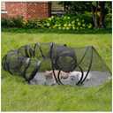 Rest-Eazzzy Outdoor Cat Enclosures, Portable Cat Tent for Outside Enclosure for Indoor Cats, Catio Outdoor Cat Enclosure for Kitty and Small Animals, Cat Playpen with Tunnel, Storage Bag