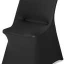 VEVOR Chair Covers, Polyester Spandex Chair Cover, Stretch Slipcovers for Wedding Party Dining Banquet Flat-Front Chair Covers (Black-c-XL, 30PCS)