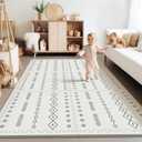 Baby Foam Play Mat, PIGLOG 72x48 Baby Crawling Mat, Floor Mats for Kids for Baby with Interlocking Floor Tiles, Toddler Play Mat for Indoor and Outdoor, Easy to Clean Playroom Floor Mat, Bohemia