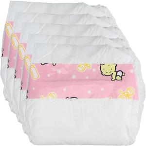 VOSAREA 5pcs Baby Doll Diapers Soft Simulation Diapers Refill for 18~22 Inch Baby Doll Accessories Adjustable Underwear Newborn Underpants Accessories