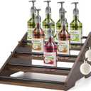 Coffee Syrup Organizer,16 Bottles Coffee Syrup Rack,4 Tier Syrup Stand for Kitchen Countertop,Coffee Station Organizer Coffee Syrup Holder for Syrup,Wine,Liquor
