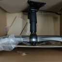 Amazon Basics Executive High Back Office Desk Chair, Adjustable Height, Tilt, Swivel, one Size, Black/Silver