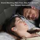 4 x Soundary Ear Plugs for Sleep, Supportive Silicone Noise Cancelling Earplugs for Side Sleepers, Medium-Firm Fit, 26dB (SNR) Noise Reduction Earbuds for Travel, Focus, Tinnitus Relief (White, One Size) (1 pair (Pack of 1))