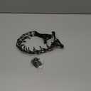 PetJett ProTrainer Prong Collar for Dogs - Adjustable Training Collar No Pull Choke Collar for Dogs, Pinch Collar for Dog, Walking Tool for Small Medium Large Breed, Stainless Steel Metal Choker Chain (X-Large: 20 - 23" / 90 lbs, Full Black)