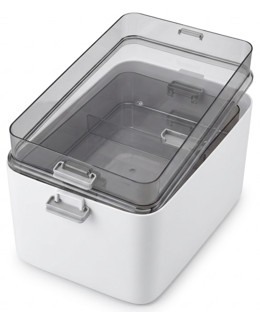 Fresh & Save Plastic Lunch Box, BPA-Free, Grey, Semitransparent