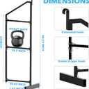 Heavy Duty Shipping Container Shelving Bracket Kit (4-Pack) - 3-Tier Hanging Shelving Rack (19" D x 62" H), Universal Cargo Container Brackets