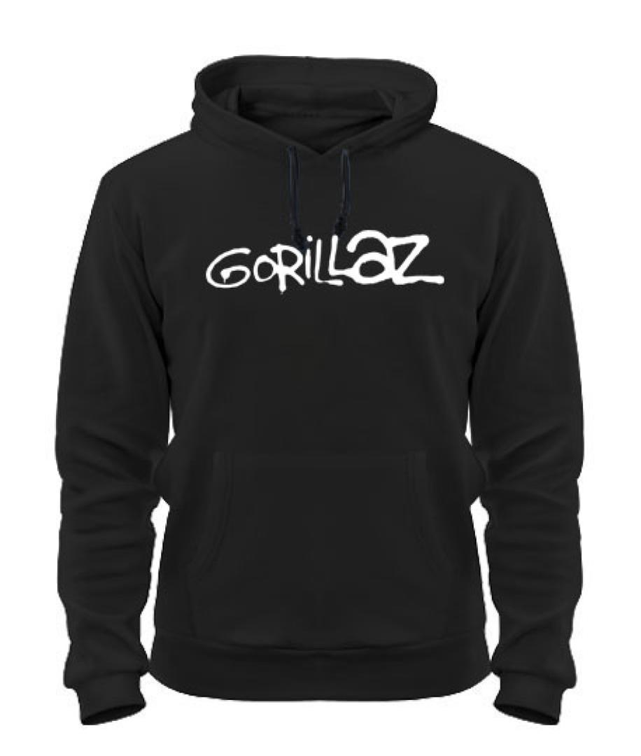 Black Hoodie Gorillaz, Black, M