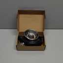 Hubulk Pet Dog Bowls 2 Stainless Steel Dog Bowl with No Spill Non-Skid Silicone Mat + Pet Food Scoop Water and Food Feeder Bowls for Feeding Small Medium Large Dogs Cats Puppies (S, Black)