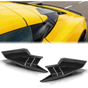Rear Roof Quarter Intake Port Decoration Trims,Rear Hatch D-Pillar Air Intake Vents Ports Exterior Accessories Compatible With for Chevy Corvette C8 Stingray Z51 Z06 E-Ray Coupe 2020-2026