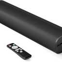 MZEIBO TV Sound Bar, Sound Bars for Smart TV Bluetooth 5.0 Soundbar 50W 17Inch Soundbars with ARC/Optical/AUX Connection Surround for Home Theater Audio TV/PC/Gaming/Projectors (Balck)