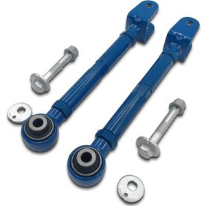 Rear Camber Arm for Infiniti G35 2006-2008, G37 2008-2013, M35 M45 Q40 QX70, Nissan 370Z 2009-2016, Adjustable Camber Arms -3.00 to +3.00 with Cam Bolts, Lower Suspesnion Control Arm 2PCS