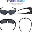 BEACOOL Polarized Sports Sunglasses for Men Women Youth Baseball Cycling Running Driving Fishing Golf Motorcycle TAC Glasses