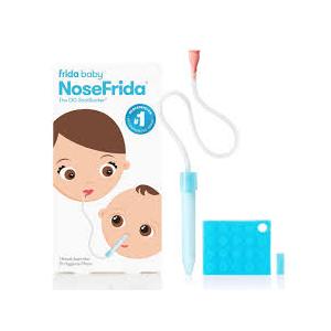Frida Baby NoseFrida SnotSucker for Baby, Nasal Aspirator for Baby, Nose Sucker Baby Nasal Aspirator for Baby, Congestion Relief with 24 Extra Hygiene Filters