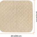 Waterproof Chair Pads for Incontinence, Wheelchair Seat Pads, Reusable Washable Seat Protector Pads for Bed, Seat, Wheelchair & Recliner, 2 Pack