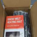 Walensee Snow Melting Mats Outdoor for Stairs, 10" x 30" 3-Pack Graphene Heated Outdoor Mats with Plug, No-Slip Rubber Snow Heating Mats, Ice Melts Pads Winter Sidewalks, Steps, Decks Snow Removal