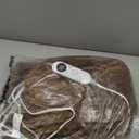 Heated Blanket Flannel Throw Blanket, 50"*60" Electric Heating Blanket with ETL & FCC & 12 Heating Levels & Auto Shut OffMachine Washable (Brown)