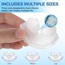 Comfort CPAP Nasal Pillow Mask, Replacement Frame System with Headgear, FSA HSA Eligible, Includes Small, Medium, Large Cushions, Soft, Secure Seal to Reduce Pressure Points and Minimize Leaks