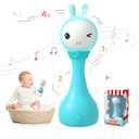 alilo Yoyo Talking Bunny Baby Singing Musical Rattle, Mimicking Toys Repeats What You Say, Preloaded 90+ Audio Content, ABC/Number/Notes Learning Toys for Toddlers Infant Newborn Boy Girl Gifts