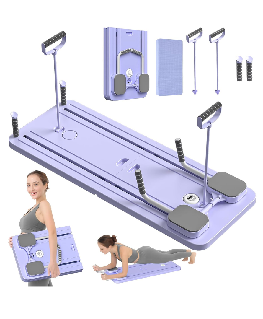 Pilates Board, Multifunctional Abdominal Board, Ab Core Trainer, Ab Trainer Machine, Ab Board, Exercise Board, Abs Workout Equipment, Core Workout Equipment. (Purple)