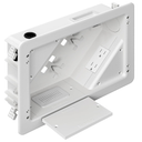 inWall TV Box with Flange for Home Theater Installation, 11.9" x 8.4" Cord Hider for Wall Mounted TV, with 2 Outlets, Cable Bracket, LV Cable & 11/2" ENT Entrance, Ideal for New or Retrofit Job