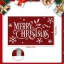 SHACOS Merry Christmas Bathroom Rug 20x32 Christmas Bath Mats Non Slip Soft Absorbent Microfiber Bath Rugs Home Decor Bath Rug, Machine Washable Xmas Carpet for Bathroom Floor