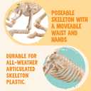 JOYIN 2 PCS Rats Skeleton Halloween Decoration 11 Inch Long Small Animal Skeleton Plastic Mouse Bones for Yard Garden Lawn Patio Graveyard Haunted House Halloween Party Favors Decor