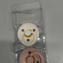 Bibs Pacifiers Color Collection, Set of 2 BPA-Free Latex Pacifiers Made in Europe, Round Nipple Baby Pacifier.
