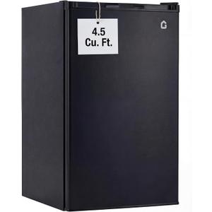 4.5 Cu. Ft. Compact Refrigerator | Single Door Mini Fridge with Energy-Efficient & Quiet Operation | for Dorm, Office, Bedroom, Kitchen, Bar Use with Adjustable Shelves