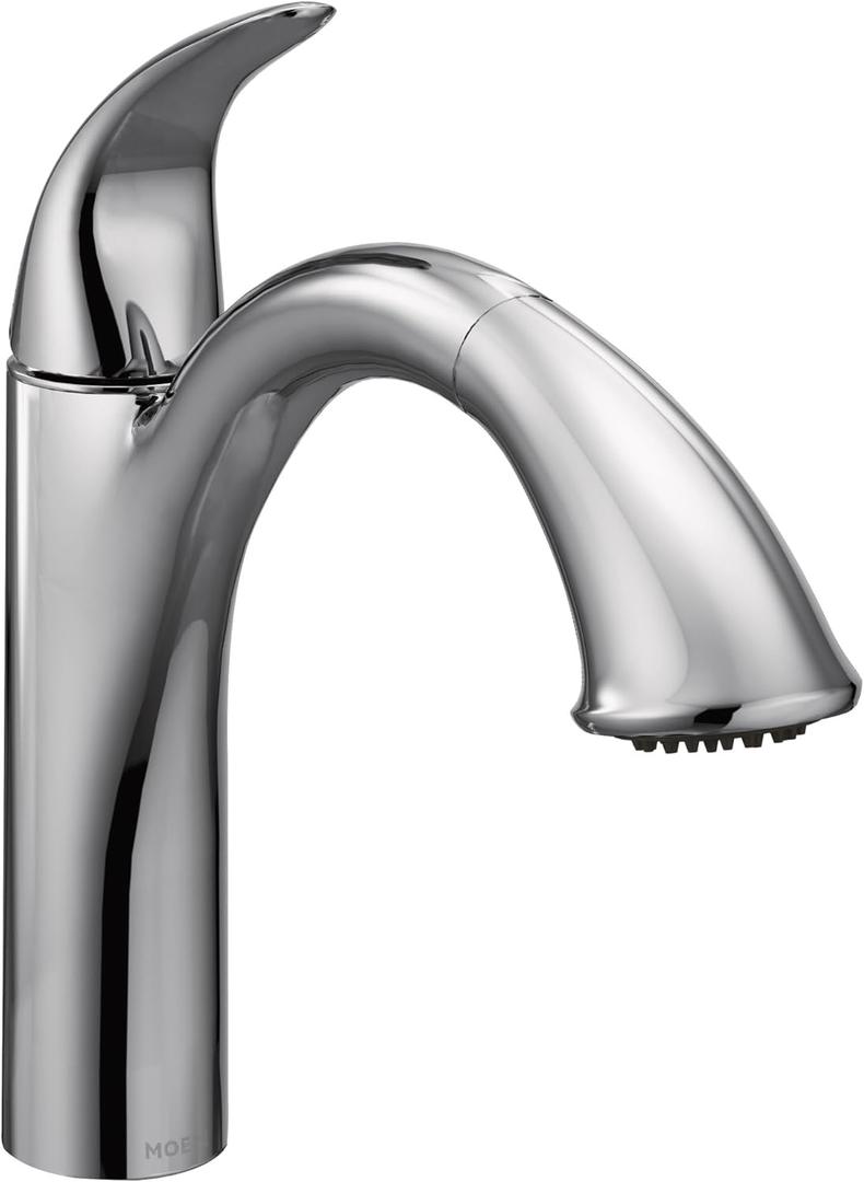 Moen 7545C Camerist One-Handle Pullout Kitchen Faucet Featuring Power Clean and Reflex, Chrome
