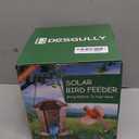 Solar Bird Feeders for Outdoors Hanging - Premium Grade Metal Bird Feeder, Chew-Proof, Weather and Water Resistant Wild Bird feeders, Outside and Garden Decoration