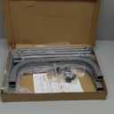 JIUYOTREE Metal Clothing Rack 43.3 Inches Clothes Garment Coat Rack with Bottom Shelf Clothing Rack for Hanging Clothes Coats Skirts Shirts Sweaters Silver Gray (43.3"W x 15.75"D x 61"H without wheels, Grey)