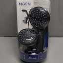 Moen Attune Dual Shower Head with Handheld Sprayer Combo, 6 Handheld Spray Settings & 8 Function Shower Head, Matte Black Finish, 218C0BL