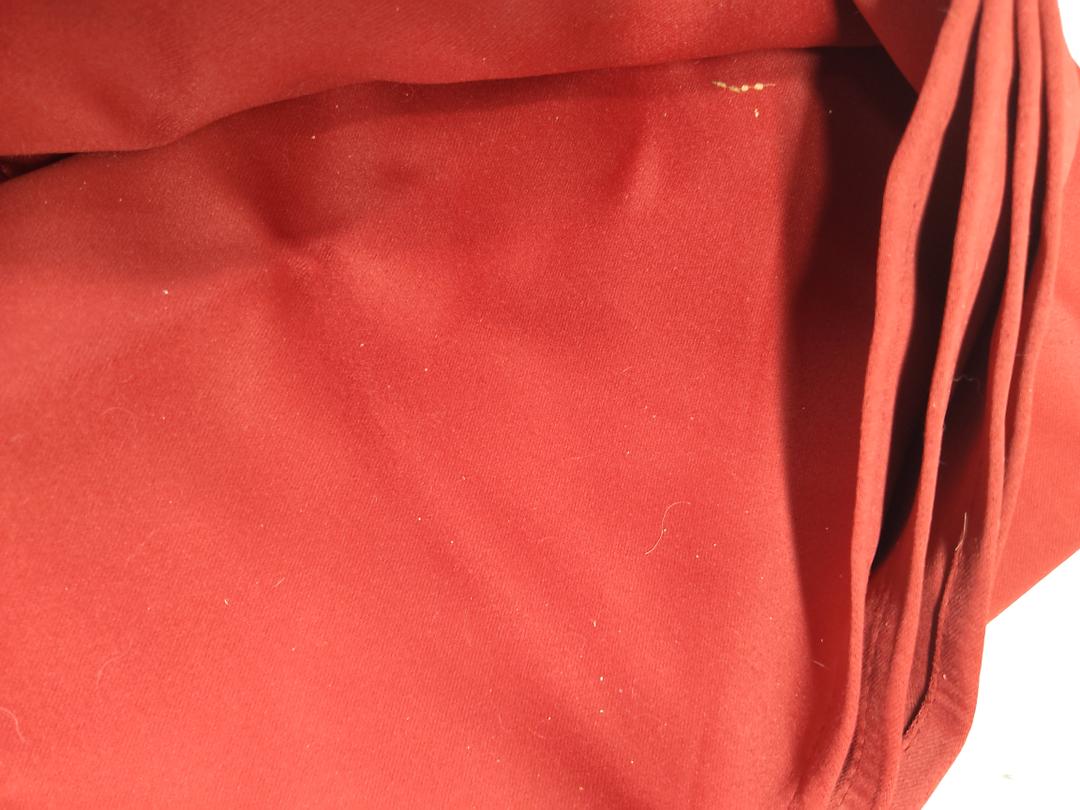 Small Windows Curtains Room Darkening Fall Drapes for Kitchen/Cafe, 2 Panels,Dark Red