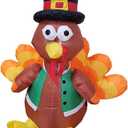 Thanksgiving Inflatables, Luminous Thanksgiving Inflatable Turkey Garden Inflatable Ornaments Blow Up Yard Decoration for Yard Decor Outdoor Lawn Garden, 3 meters