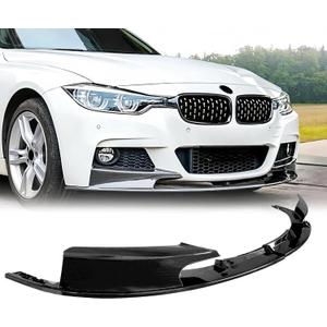 Front Bumper Lip for 2012-2018 BMW 3 Series F30 F31 M Sport 2PCS Glossy Black Front Lip Splitter