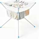 JS HANGER Clothes Drying Rack with Mesh Top, Foldable Laundry Drying Rack Indoor Outdoor, Space-Saving Flat Air Drying Rack for Sweater, Delicates, Small Items & Everyday Clothes
