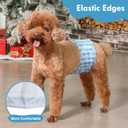 JoyDaog Reusable Dog Belly Bands for Male Dogs Diapers,5 Pack Premium Washable Dog Diapers Male Puppy Nappies Wrap,S