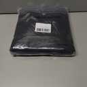 OWENIE Colin 2 Panels Black Curtains 63 Inch Length for Bedroom Living Room, Semi Sheer Light Filtering Linen Textured Window Treatments, Modern Rod Pocket Dining Room, 2 Panels, 42x63 Inch