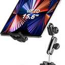 Car Tablet Mount Dashboard, [UP to 15.6"] Ultra-Stable Suction Cup Tablet Holder for Truck, Heavy Duty Vehicle Windshield Cradle for iPad Pro 12.9 Air Mini, Galaxy tab, iPhone, 6.1-15.6" Device
