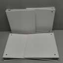 Amazon Basics 3 Ring Binders, 1.5 Inch D-Ring Organizer for School, Home Office, White, 4 Pack