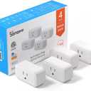 SONOFF S40 WiFi Smart Plug with Energy Monitoring, 15A Smart Outlet Socket ETL Certified, Work with Alexa & Google Home, IFTTT Supporting, 2.4 Ghz WiFi Only (4-Pack)