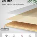 Woven Sound Wood Panels for Wall, Functionality and Durability, Enhanced Acoustic & Sound Proof Fluted Design, Versatile Wood Slat Wall Decor for Home & Office, 2 Pack Silver Gray, 47.2x12.5 Inch, 47.212.5 inch, 2 Pack