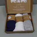 Graco Pack and Play Sheets Fitted Compatible with Graco Pack n Play Playard Crib & Other 27 x 39 Inch Playpen Mattress, Buttery Soft Jersey Playard Sheets, Grey Navy Cloud, 3 Pack